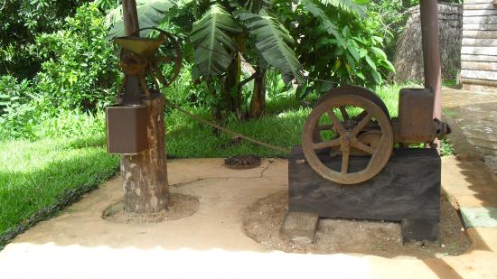 maquina antigua con la