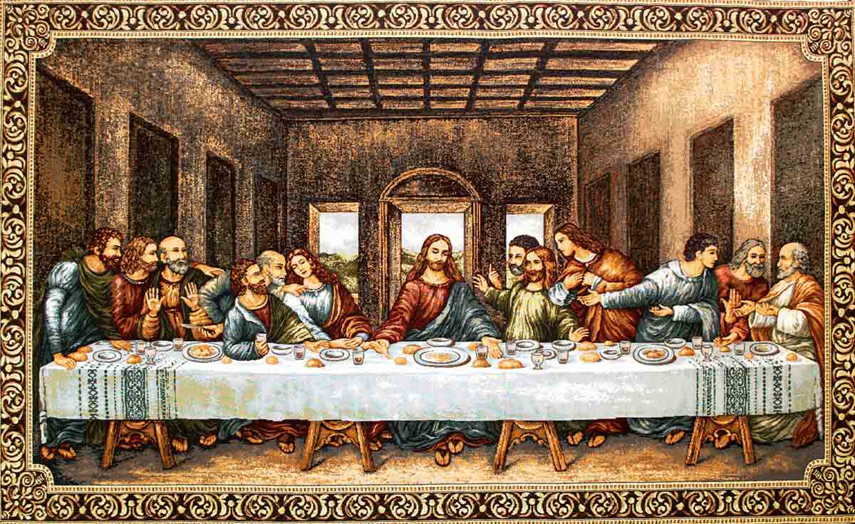 tapiz ultima cena leonardo da vinci
